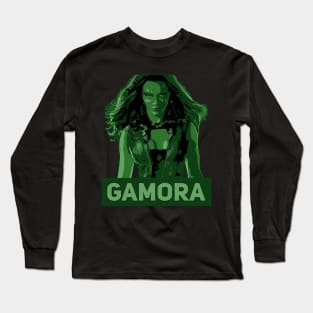 Gamora | Green vintage poster Long Sleeve T-Shirt